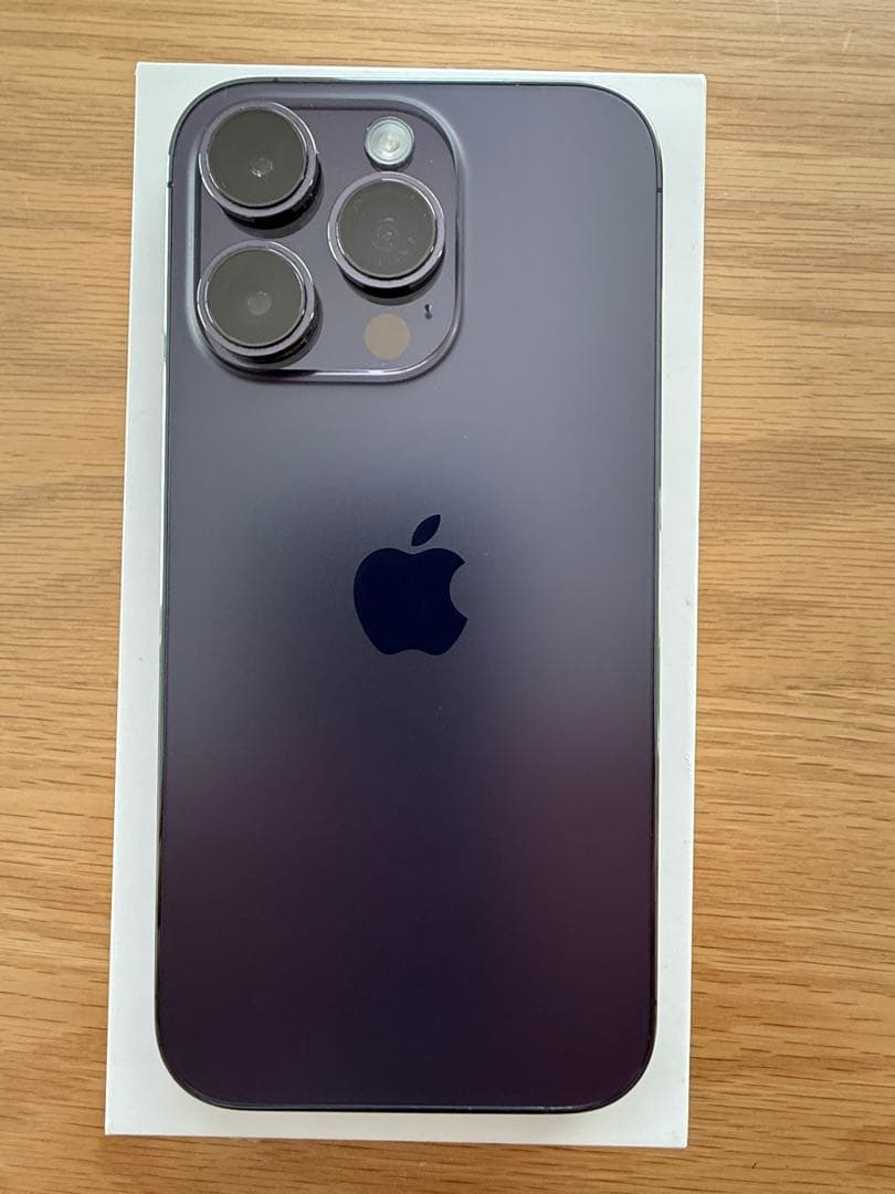 【美品】iPhone 14 Pro 256GB ディープパープル