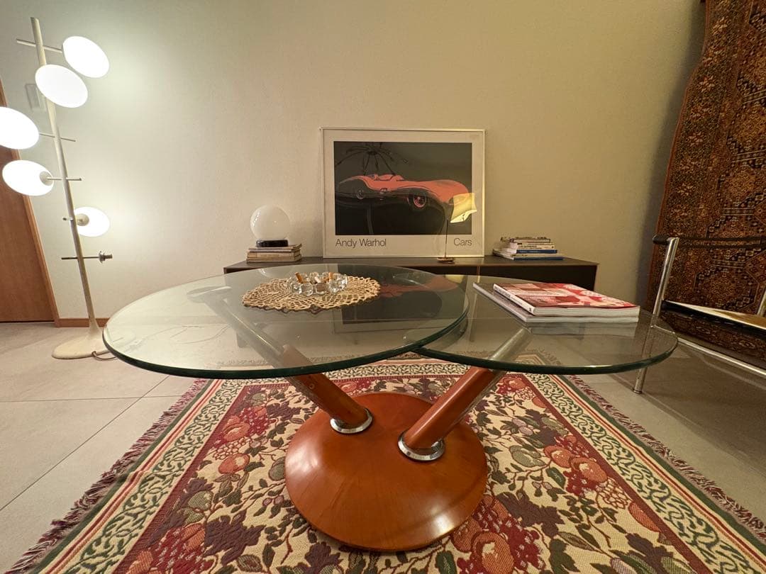 Ronald Schmitt ロナルドシュミット ガラステーブル　もも