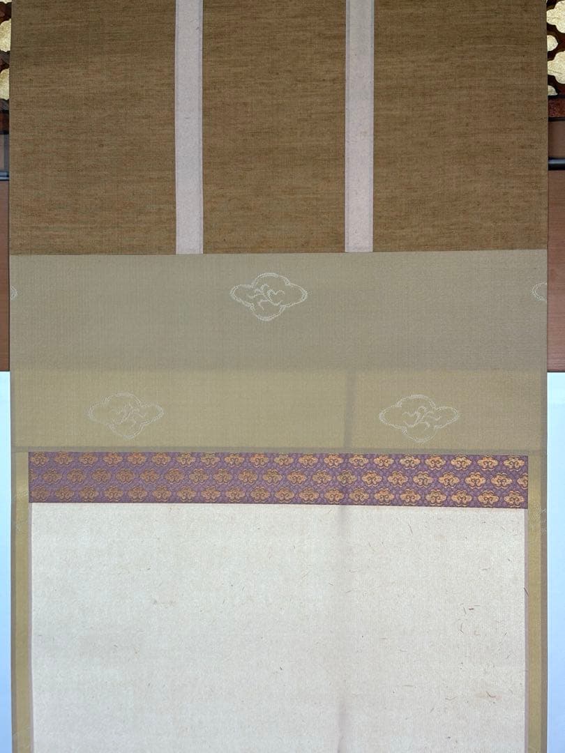 【中古品】大亀老師筆　立雛　『桃花依旧笑春風』共箱