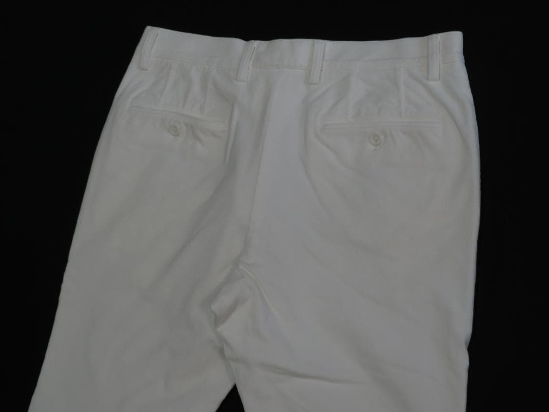 エポカウォモ 白コーデュロイパンツ50/LL36,300円 W実寸41.5㎝厚地