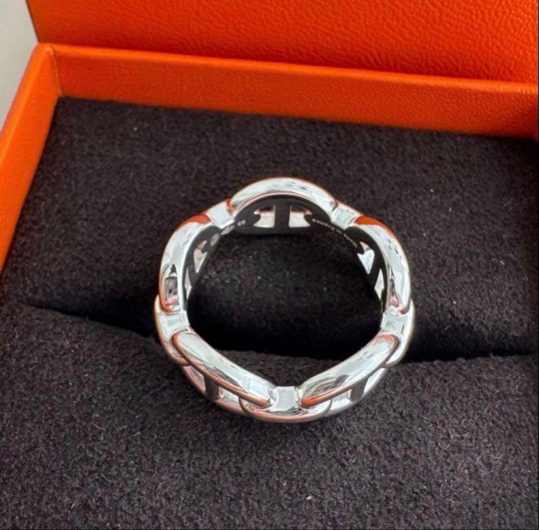 1月のみ値段！HERMES シェーヌダンクル アンシェネPM リング 7号 新品