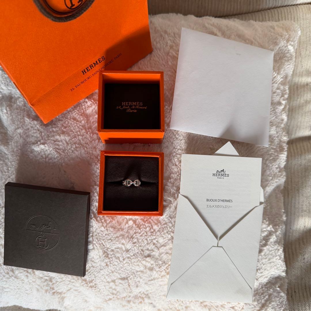 1月のみ値段！HERMES シェーヌダンクル アンシェネPM リング 7号 新品