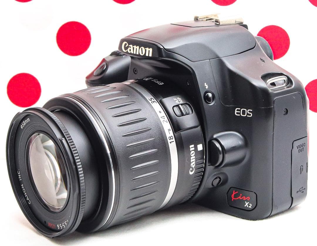 Canon EOS Kiss X2❤ダブルレンズ❤スマホ転送！❤初心者おすすめ！