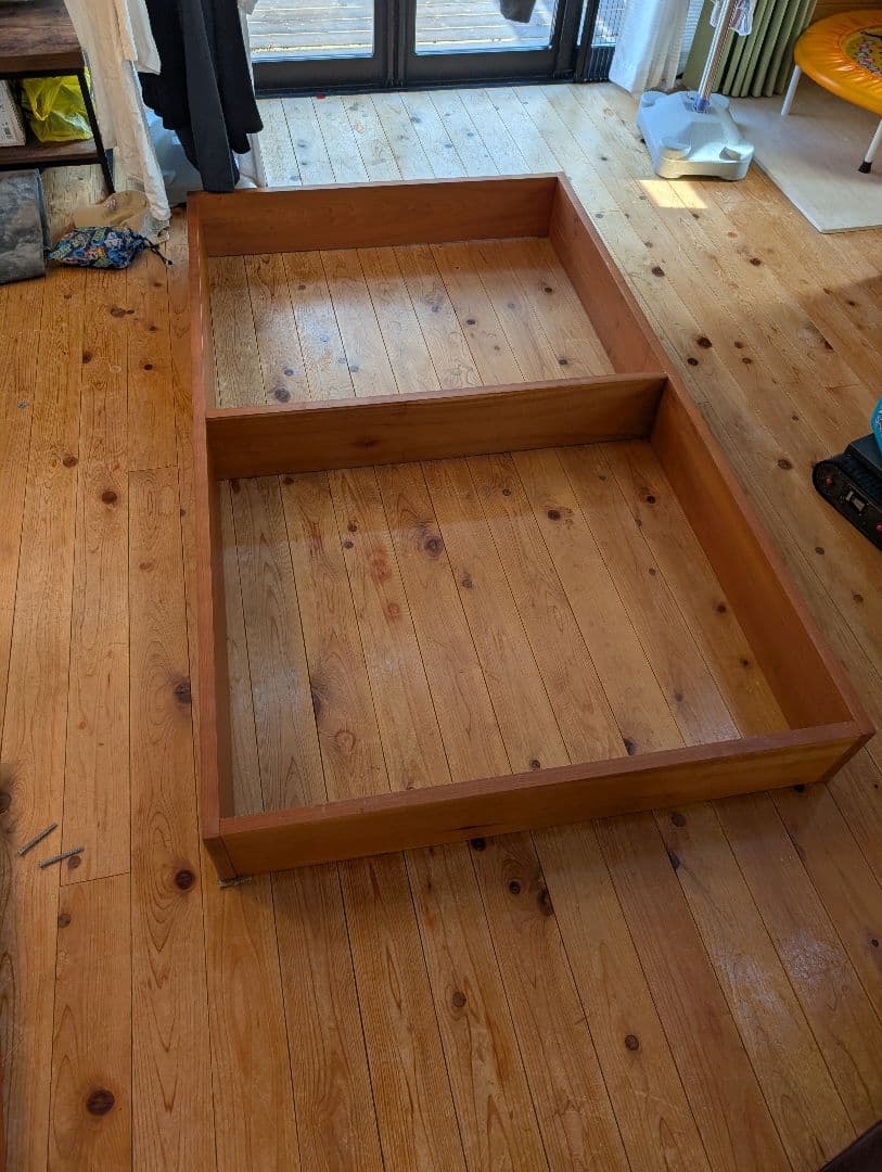 DP　木製ダブルベッドフレーム 約130cm幅