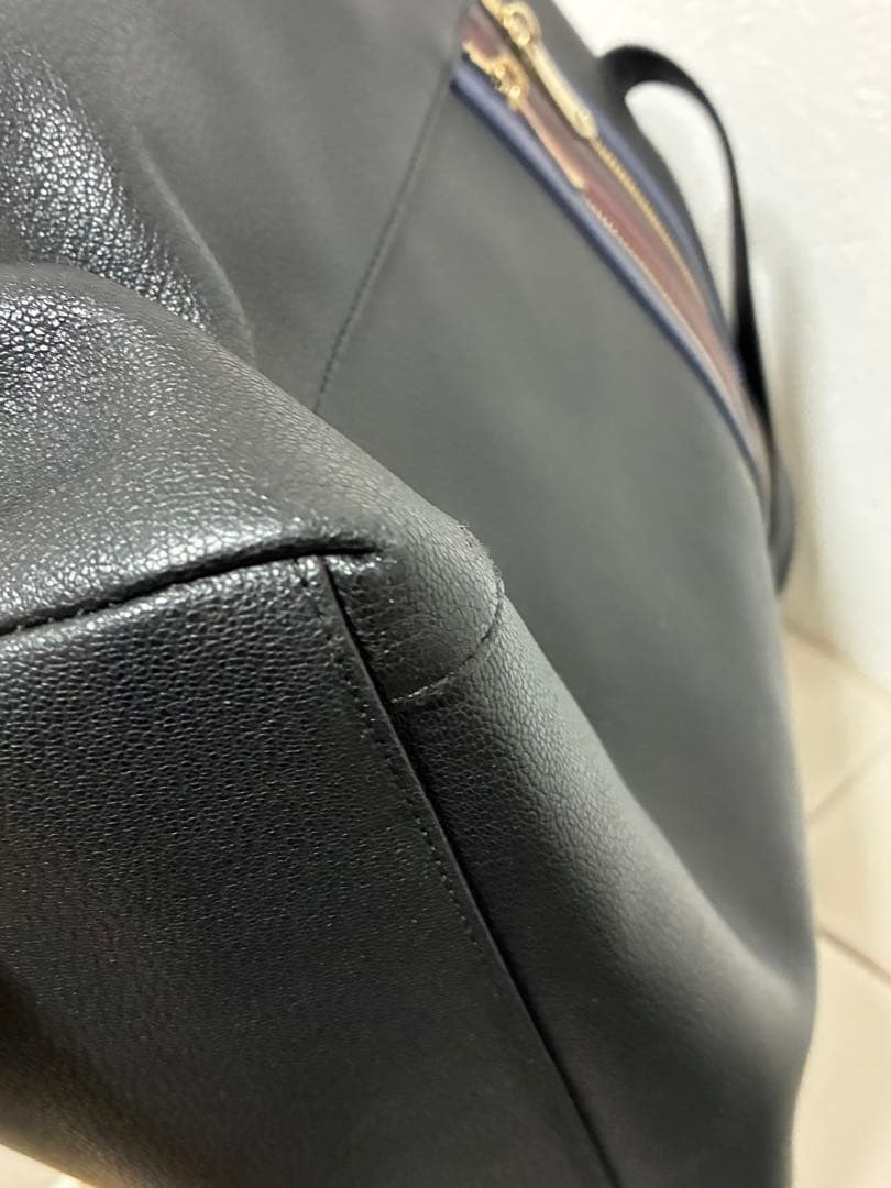 ポールスミス トートバッグ A4収納マルチストライプ 肩掛け ブラック