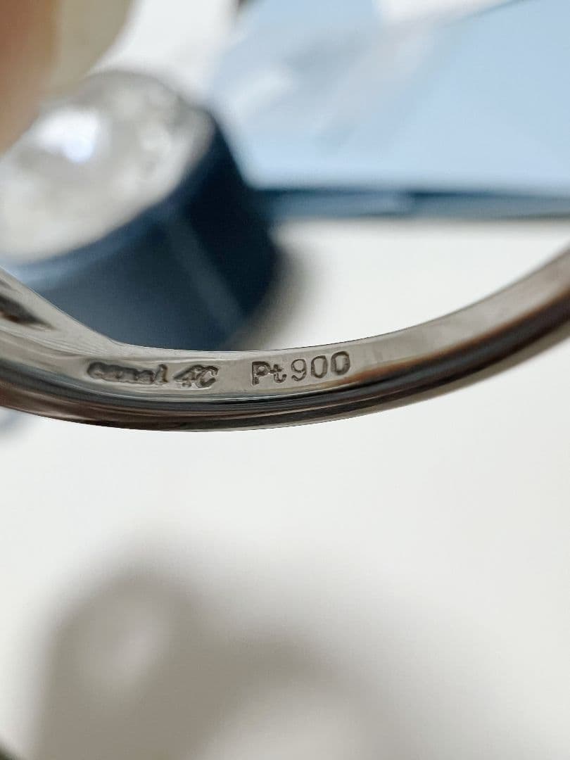 Canal4°C プラチナpt900　ダイヤモンド　リング　7#　紙袋　箱付き