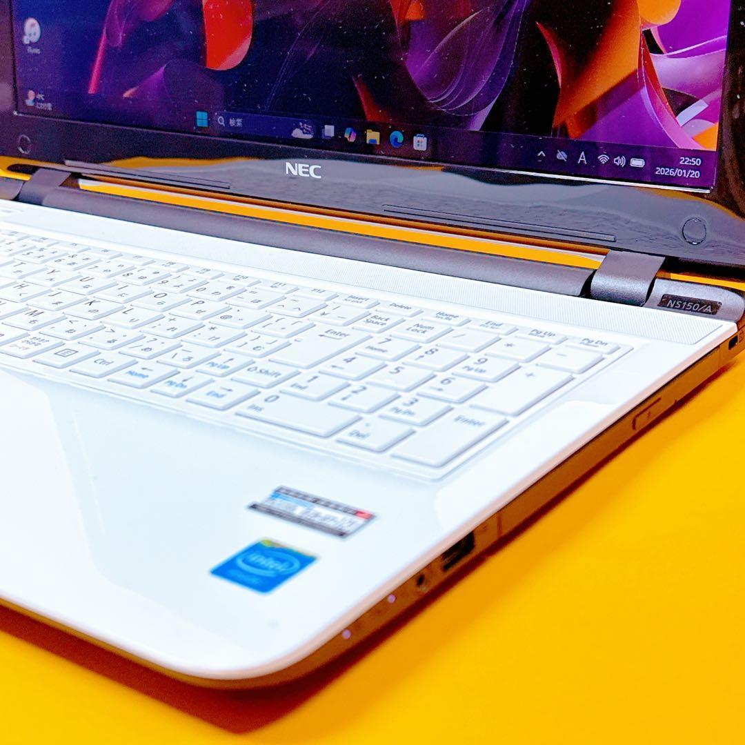 極速16GB‼️新品SSD windows11カメラノートパソコン Office