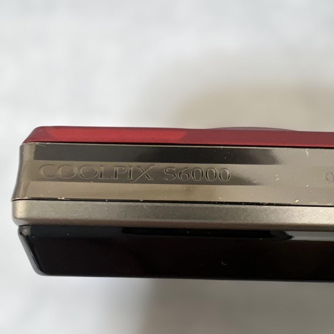 【訳あり動作品】Nikon COOLPIX S6000 レッド