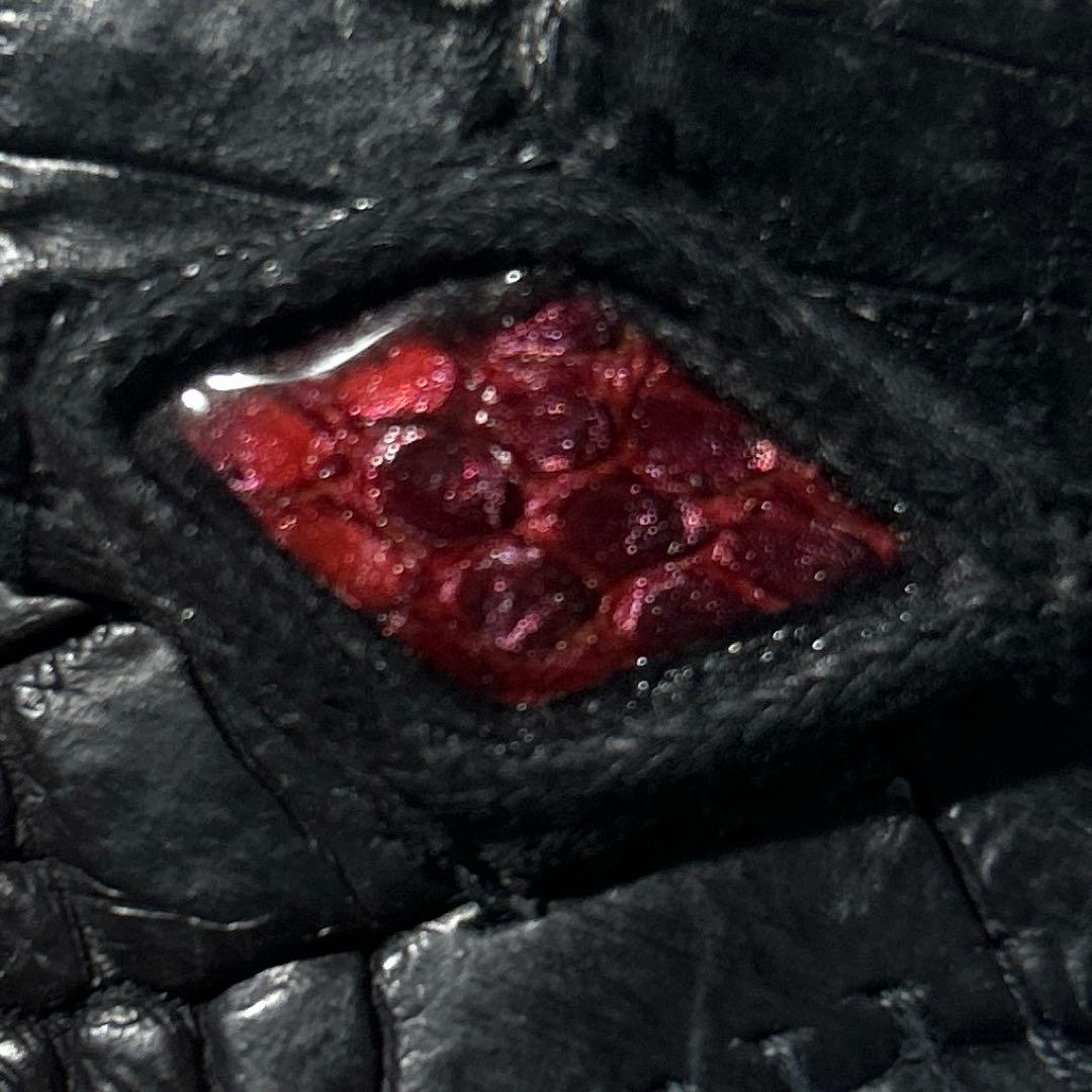 Kmrii風 ポーチ クロコダイル スネークスキン ポーチ 14th