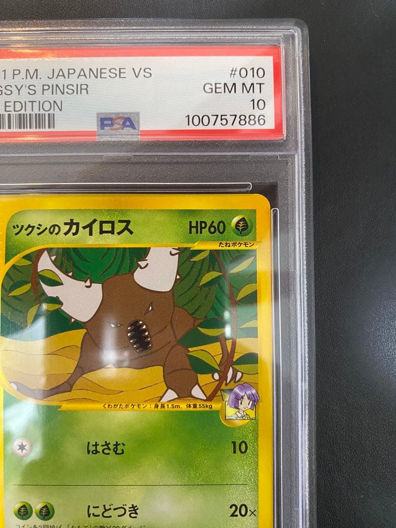 ツクシのカイロス psa10 ● ポケモンカードe★VS 010/141