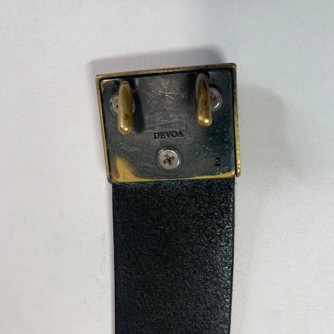 DEVOA 真鍮バックル レザーベルト サイズ2 サムライベルト