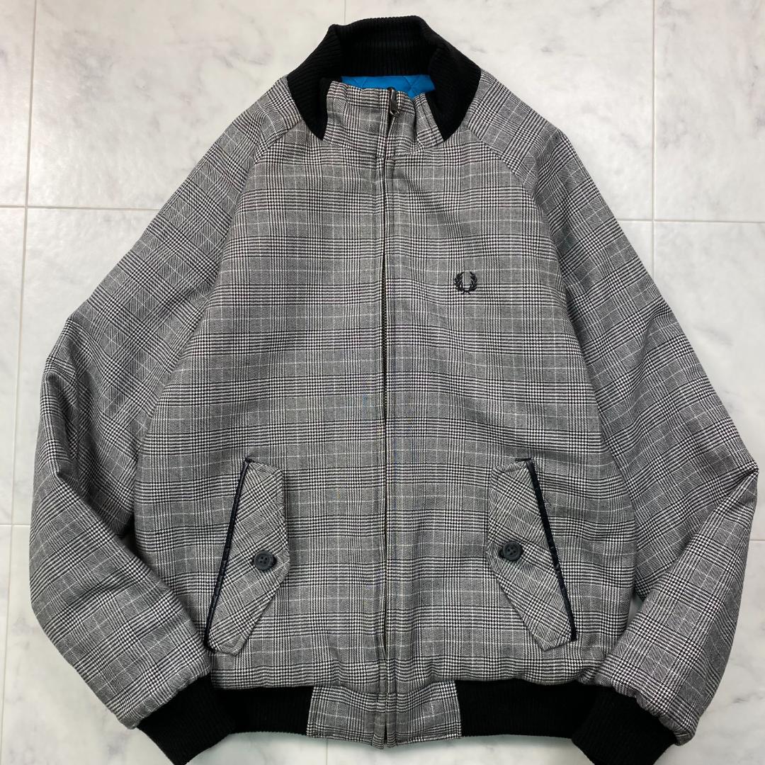 フレッドペリー リバーシブル キルティング ブルゾン 刺繍ロゴ