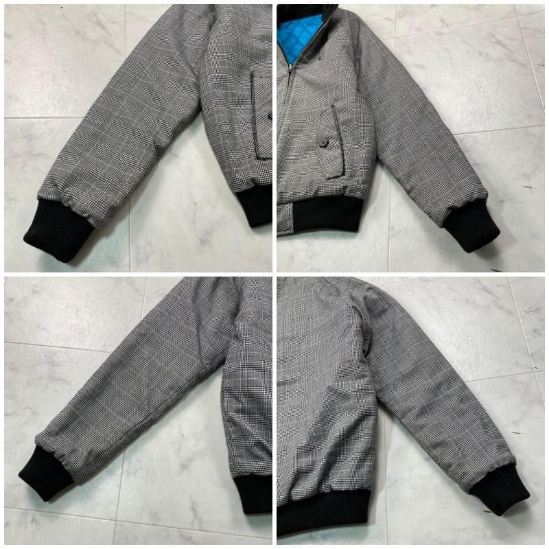 フレッドペリー リバーシブル キルティング ブルゾン 刺繍ロゴ