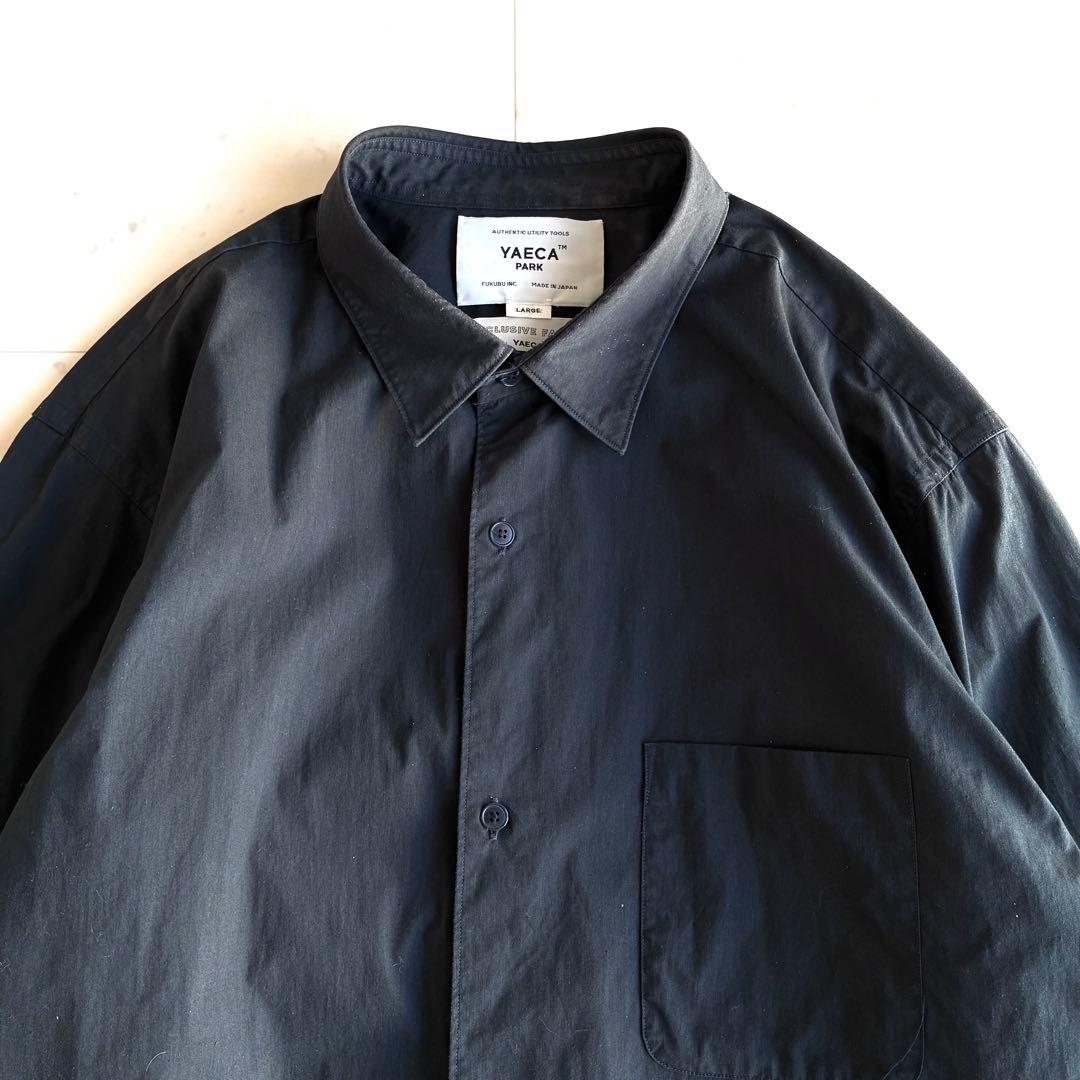 YAECA ヤエカ 長袖シャツ オーバーサイズ ブラック メンズ Lサイズ
