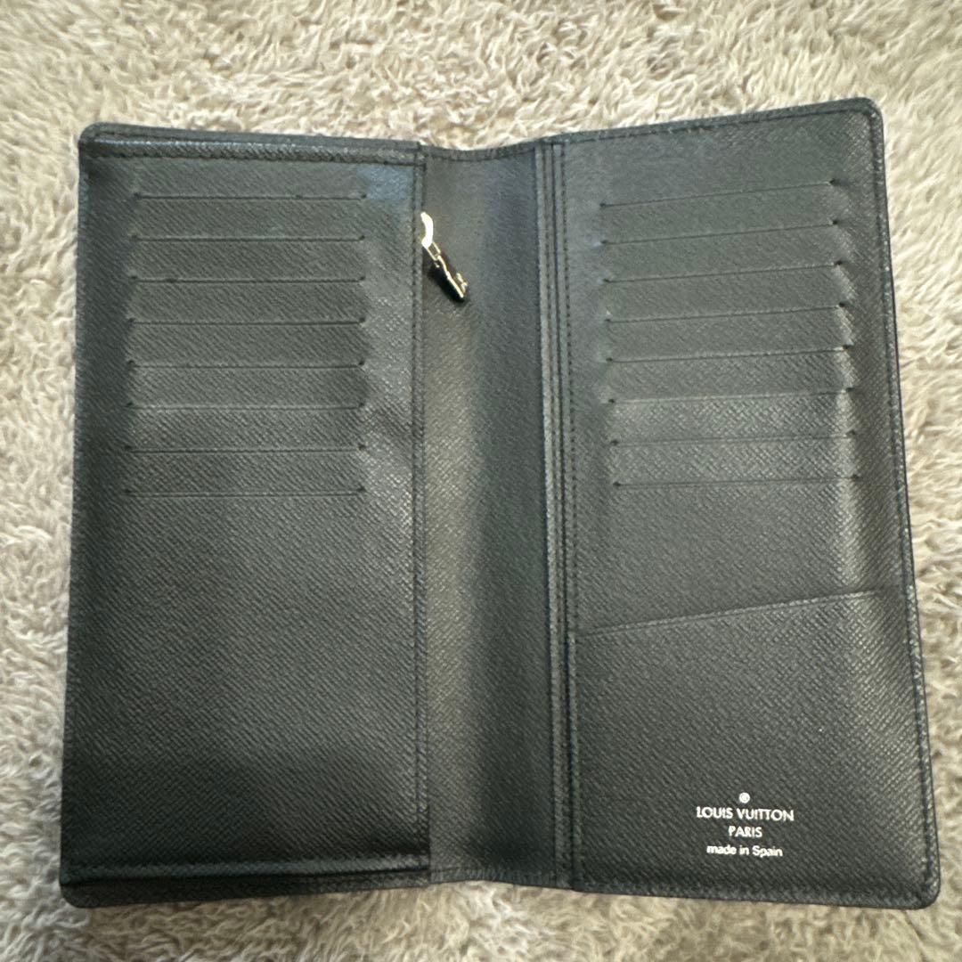 【美品】ルイヴィトン エピ ポルトフォイユ ブラザ ノワール NM 長財布 黒