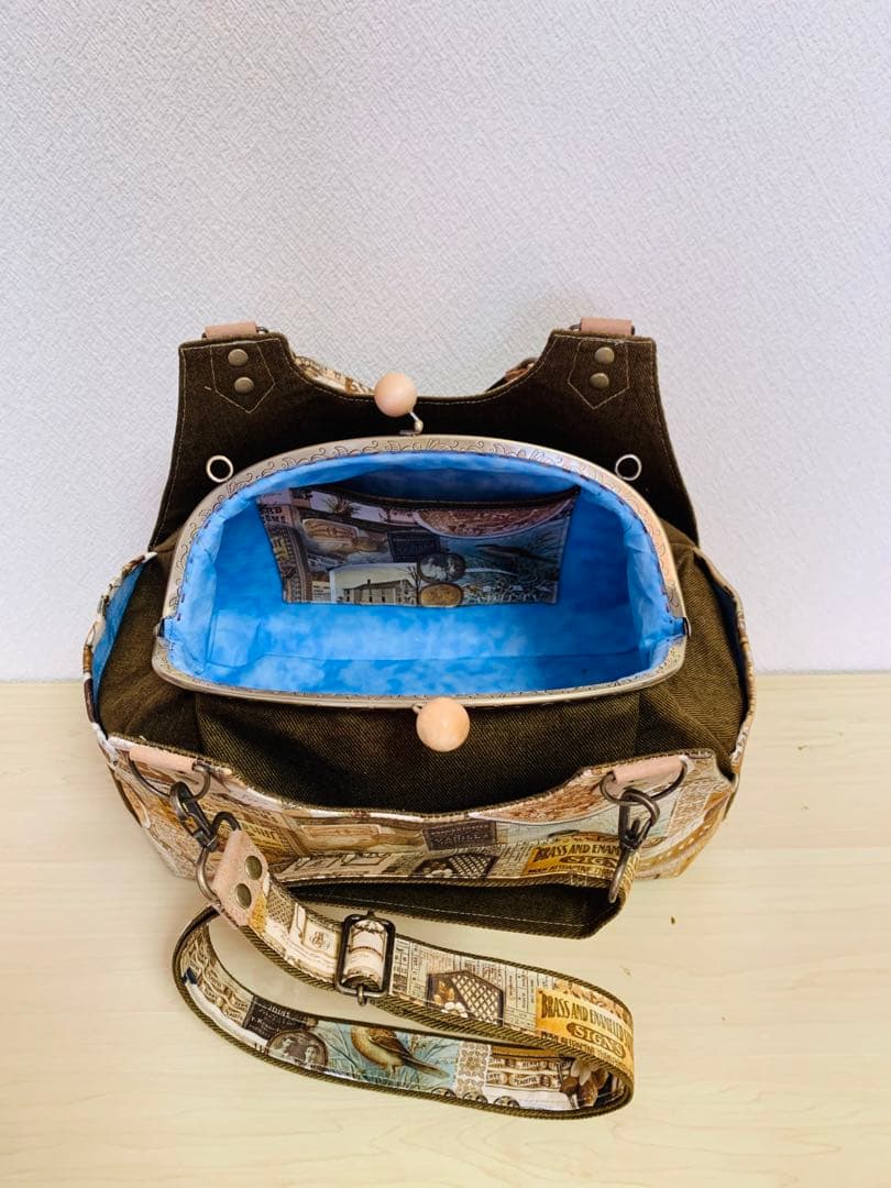 クラシカル・リュックにもなる★がま口バッグ♪