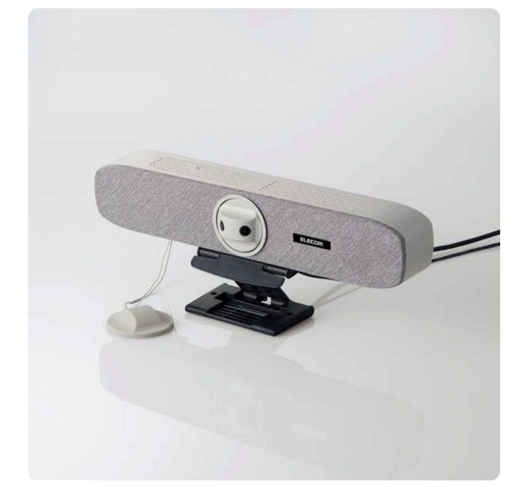 12P1#40 エレコム スピーカーマイク付きビデオバー 180度広角
