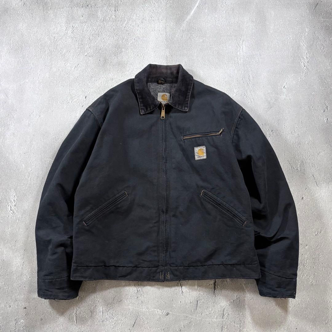 ジャケット・アウター Carhartt Detroit Jacket Black Over Dye