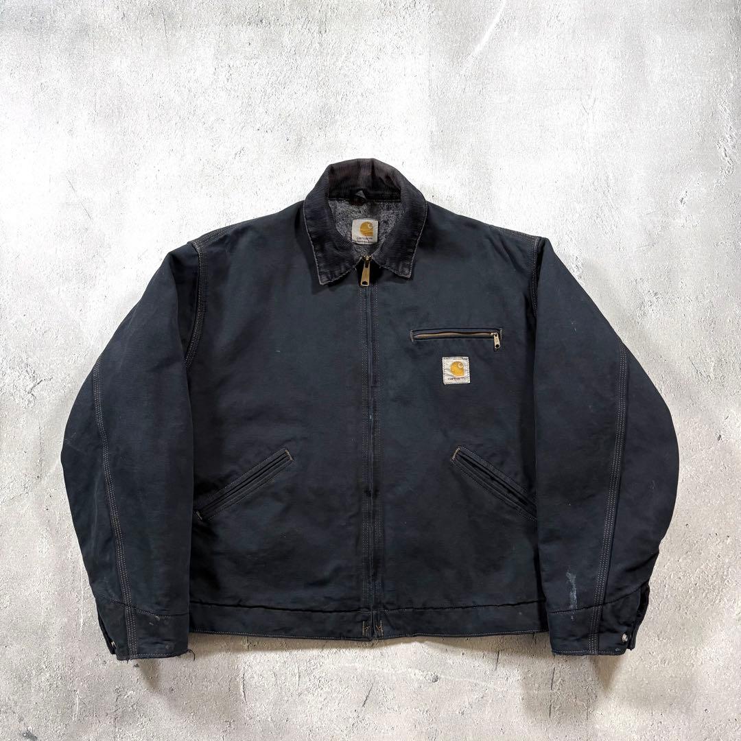 ジャケット・アウター Carhartt Detroit Jacket Black Over Dye
