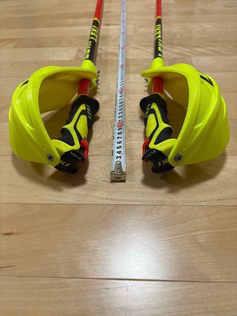 あ*な様 LEKI スキー用ストック 赤/黄 約113cm