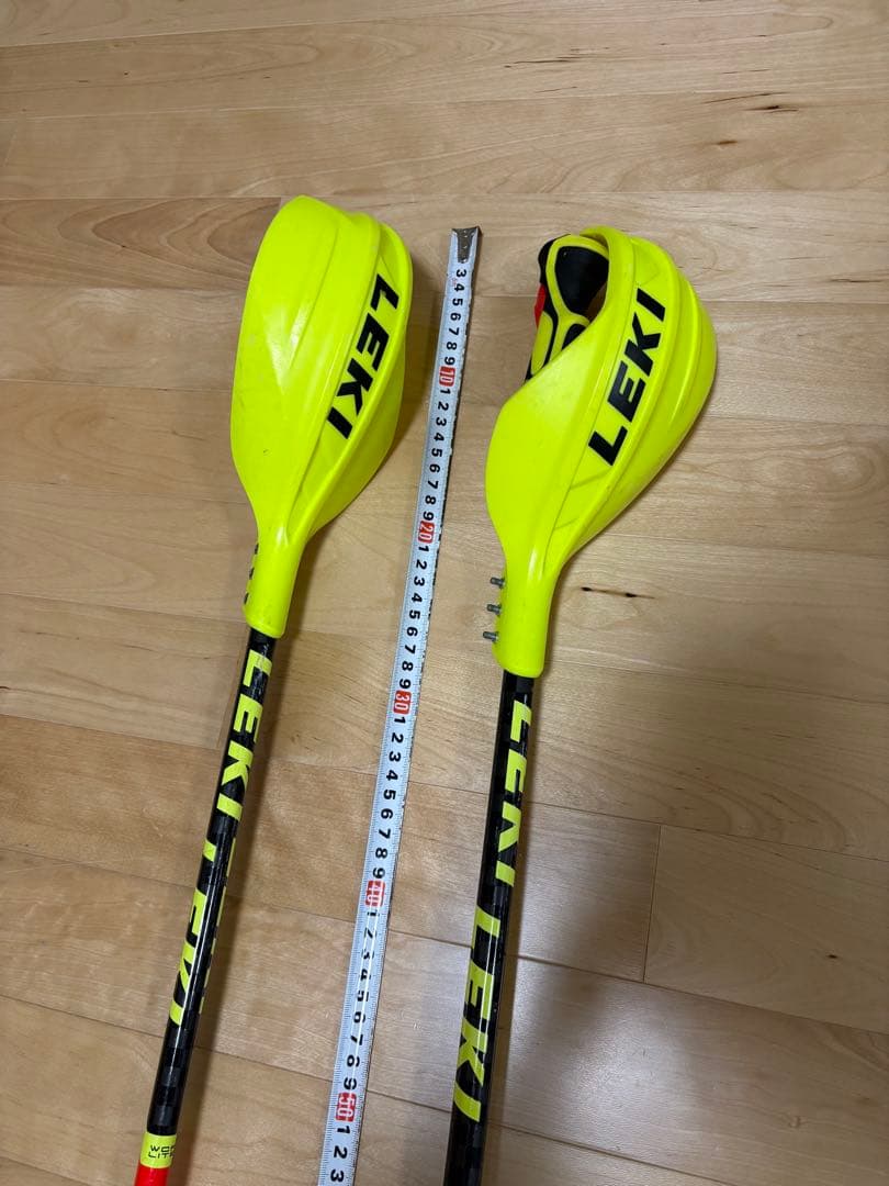 あ*な様 LEKI スキー用ストック 赤/黄 約113cm