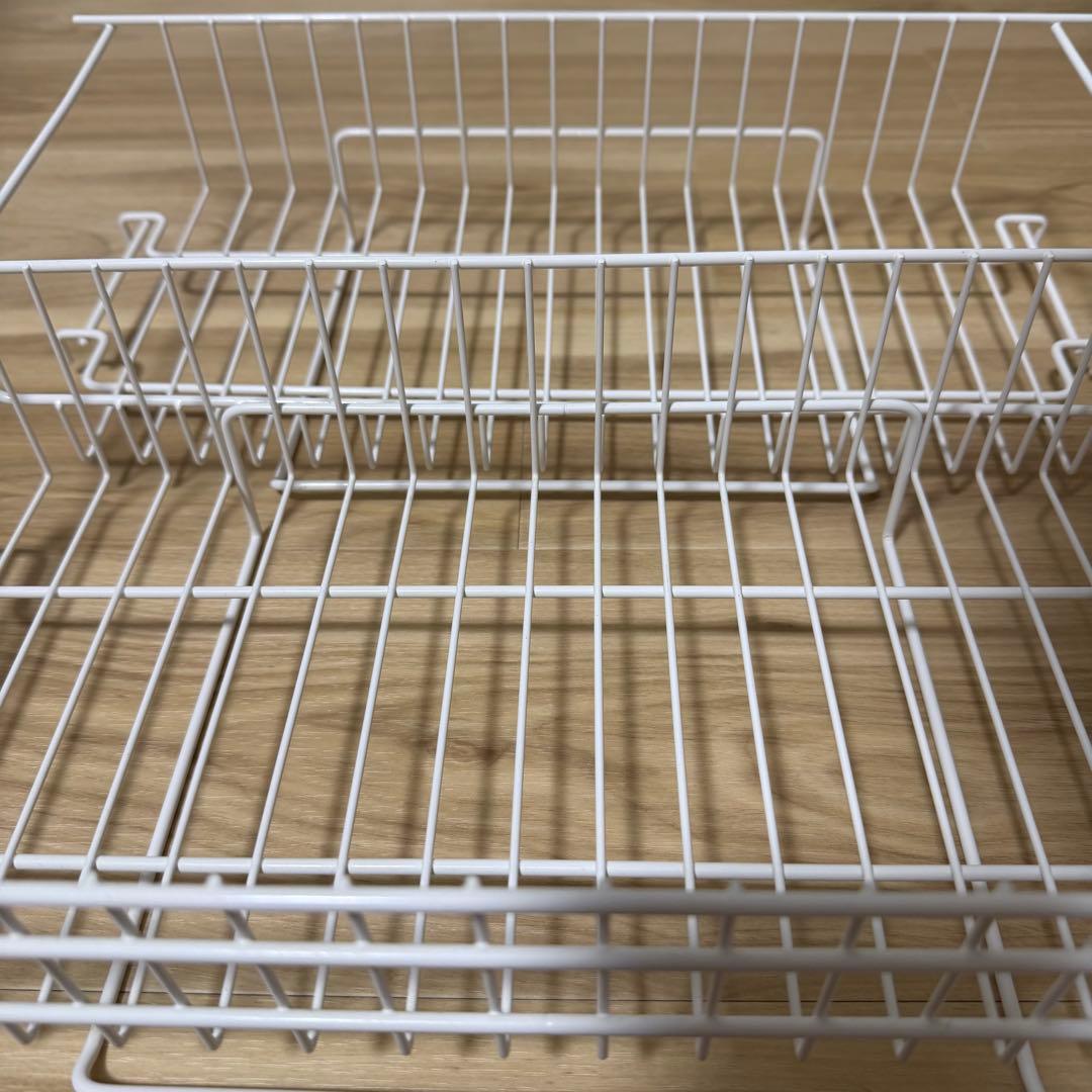 【美品】 燕三条 水切りラック ホワイト フルセット