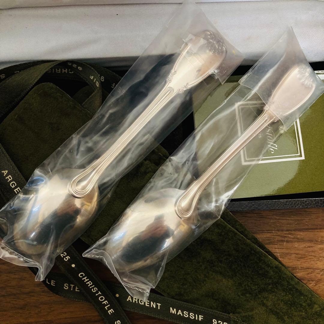 ★値下★【未開封】　クリストフル　銀　スターリングシルバー925 スプーン　2本