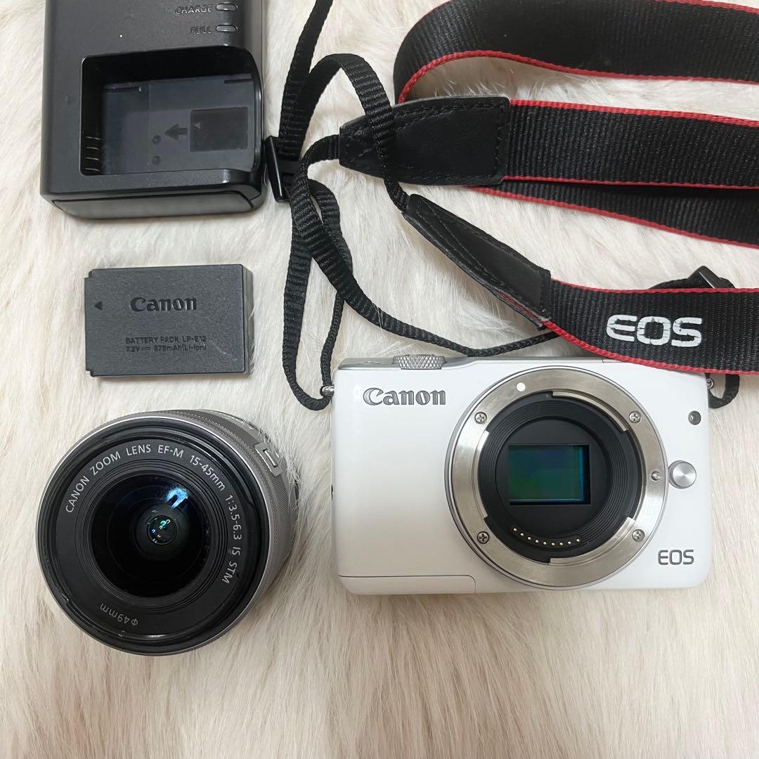 Canon EOS M10 ホワイト ミラーレス一眼