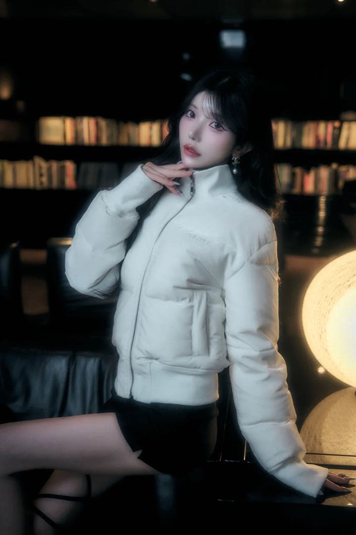 【新品】BELEAR MIMI ベリアミミ ベルベットダウンジャケット ホワイト