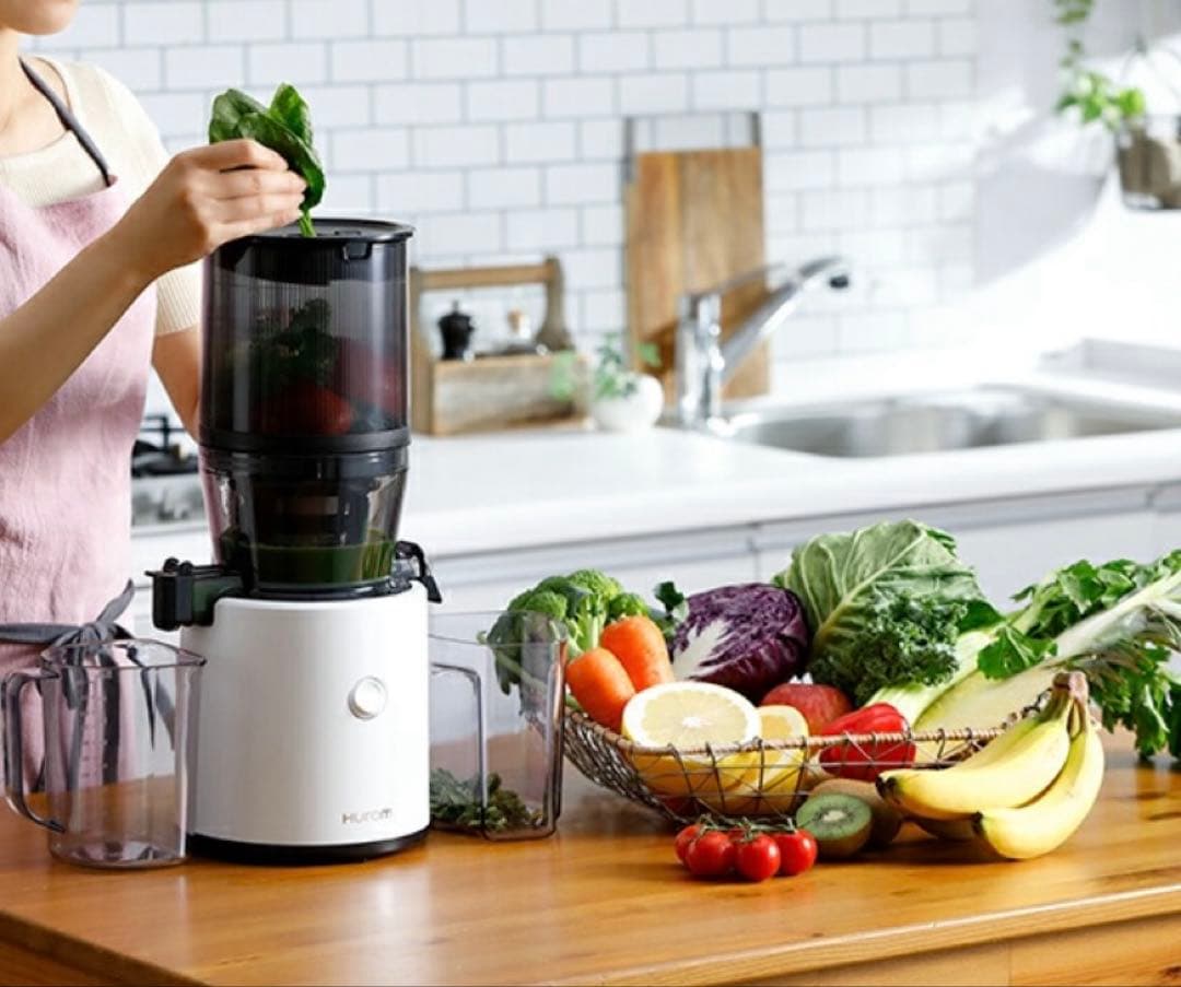 【未使用品】HUROM H320N スロージューサー マイスター チタングレー