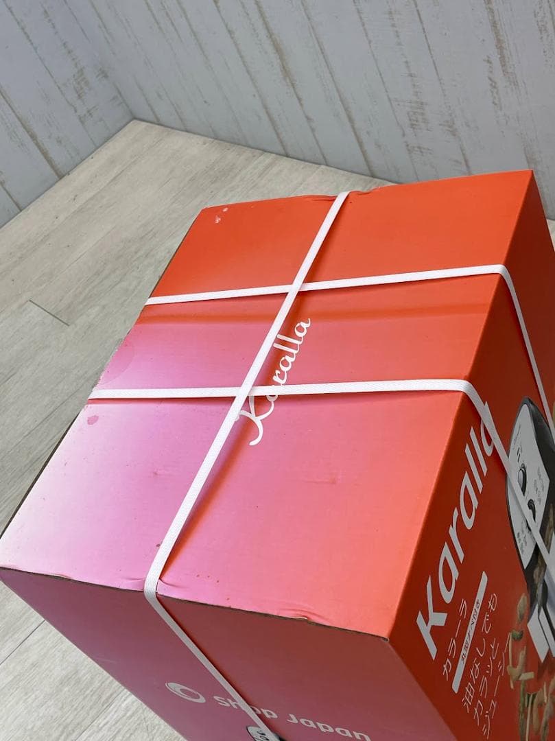 新品 ショップジャパン カラーラ ノンフライヤー 丸型ナベ付き カロリーカット