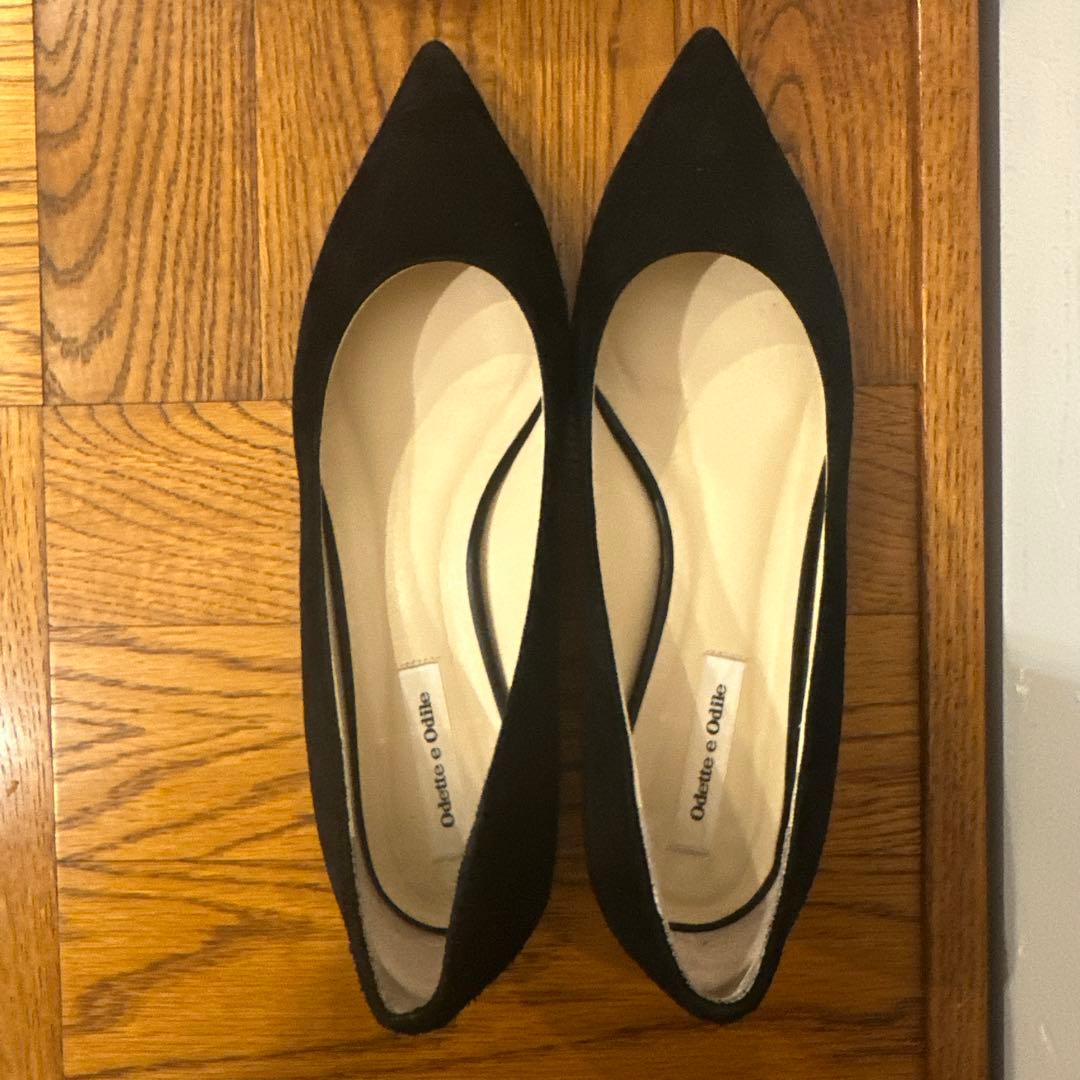 Odette e Odile ブラック ハイヒール 24.5cm