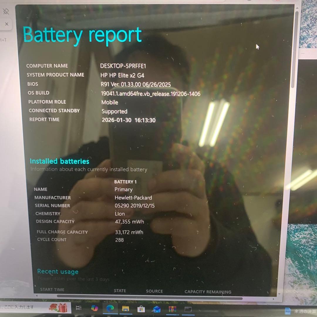 Windowsノート本体 HP Elite x2 G4