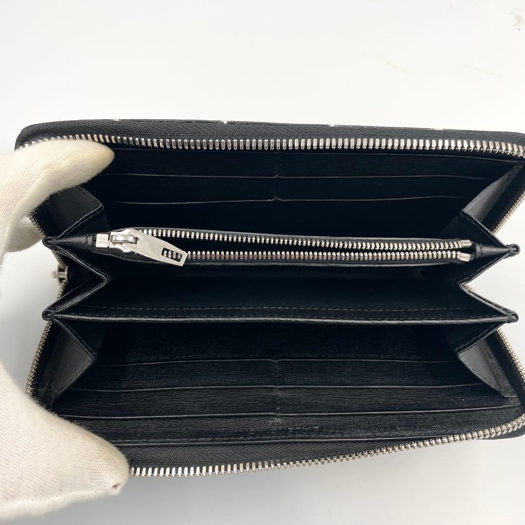 美品★BALENCIAGA ラウンドファスナー　長財布　メンズ　ブラック　黒