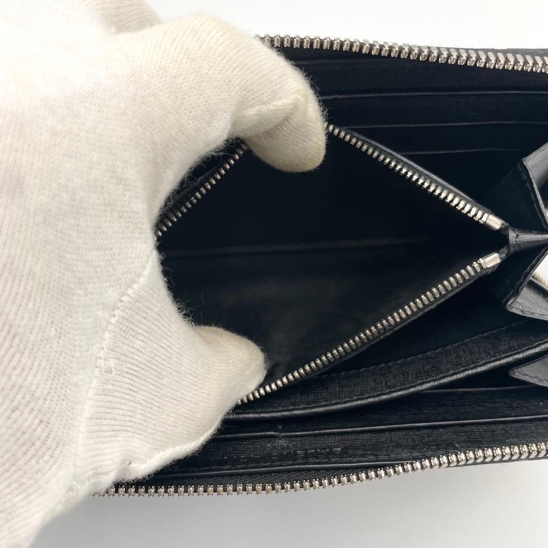美品★BALENCIAGA ラウンドファスナー　長財布　メンズ　ブラック　黒