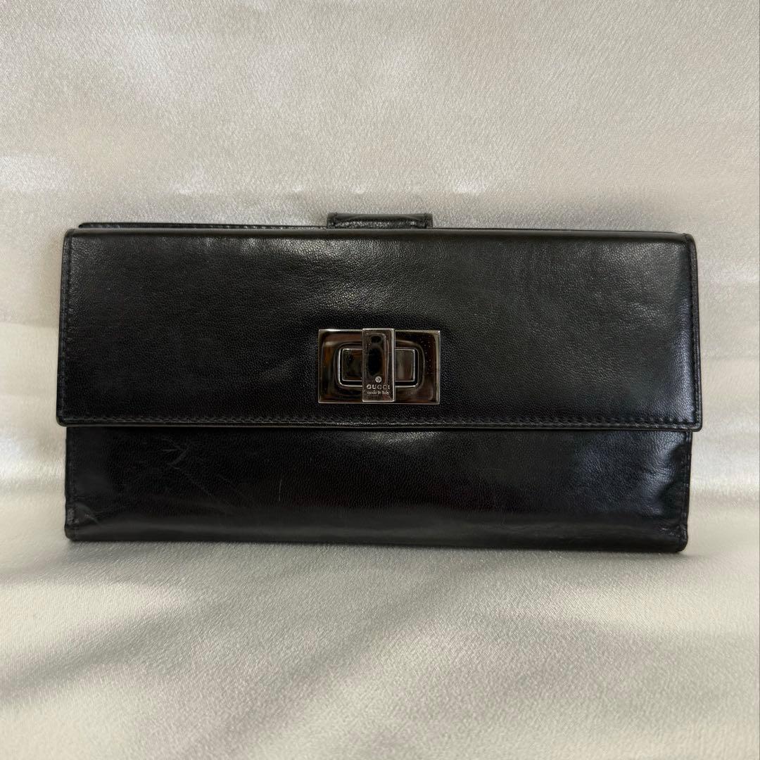 【美品】GUCCI メンズ 長財布 black
