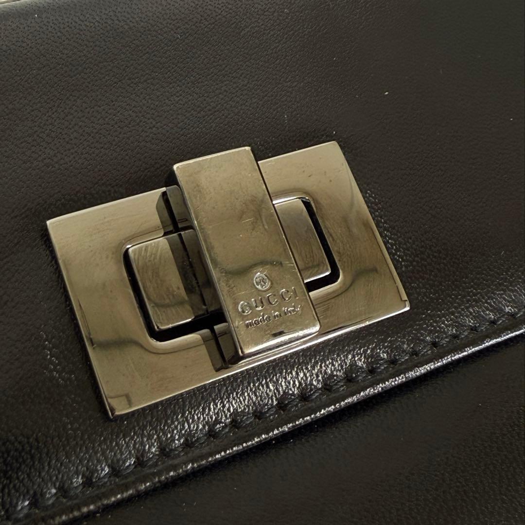 【美品】GUCCI メンズ 長財布 black