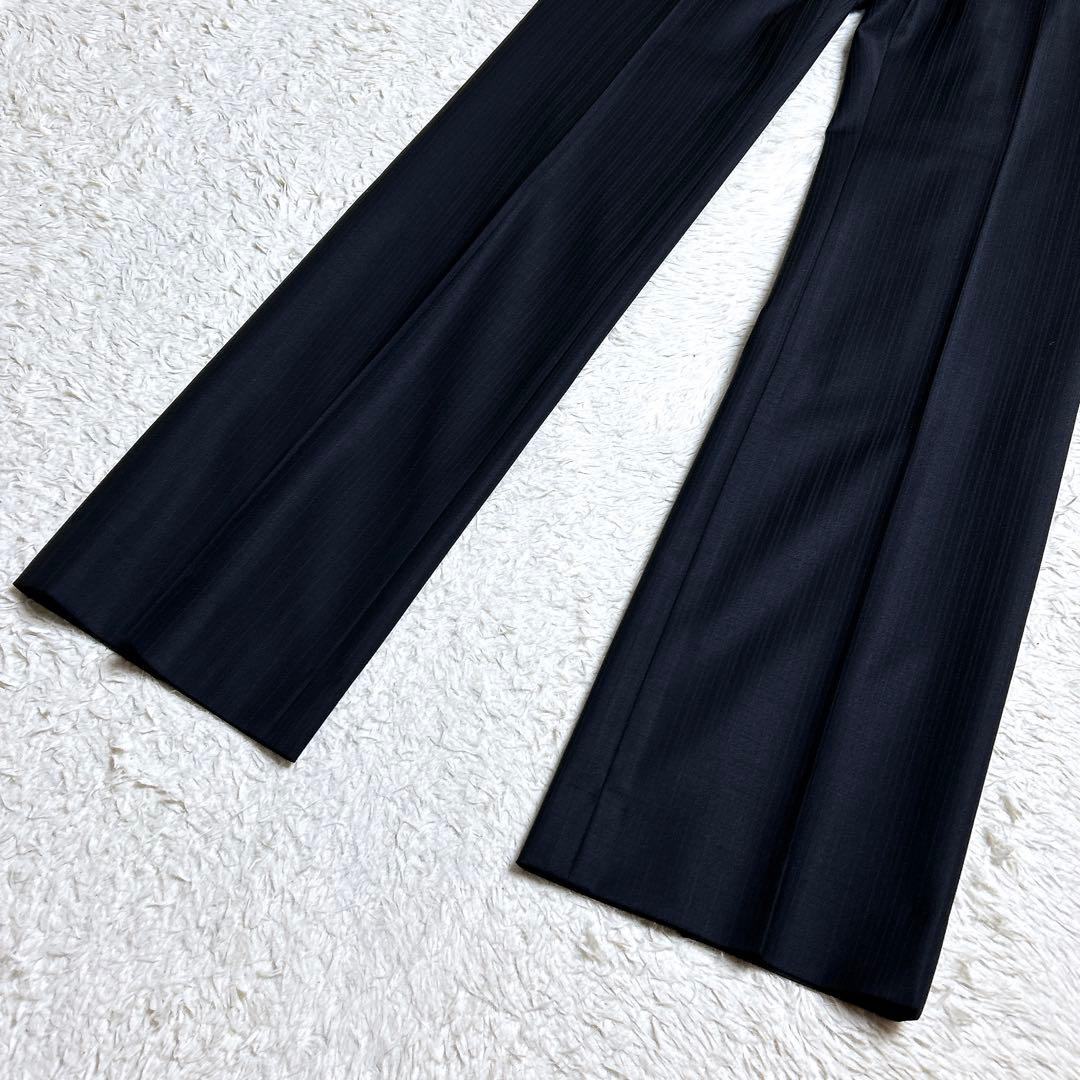 極美品/アイシービー　パンツセットアップ　ストライプ　フォーマル　11号