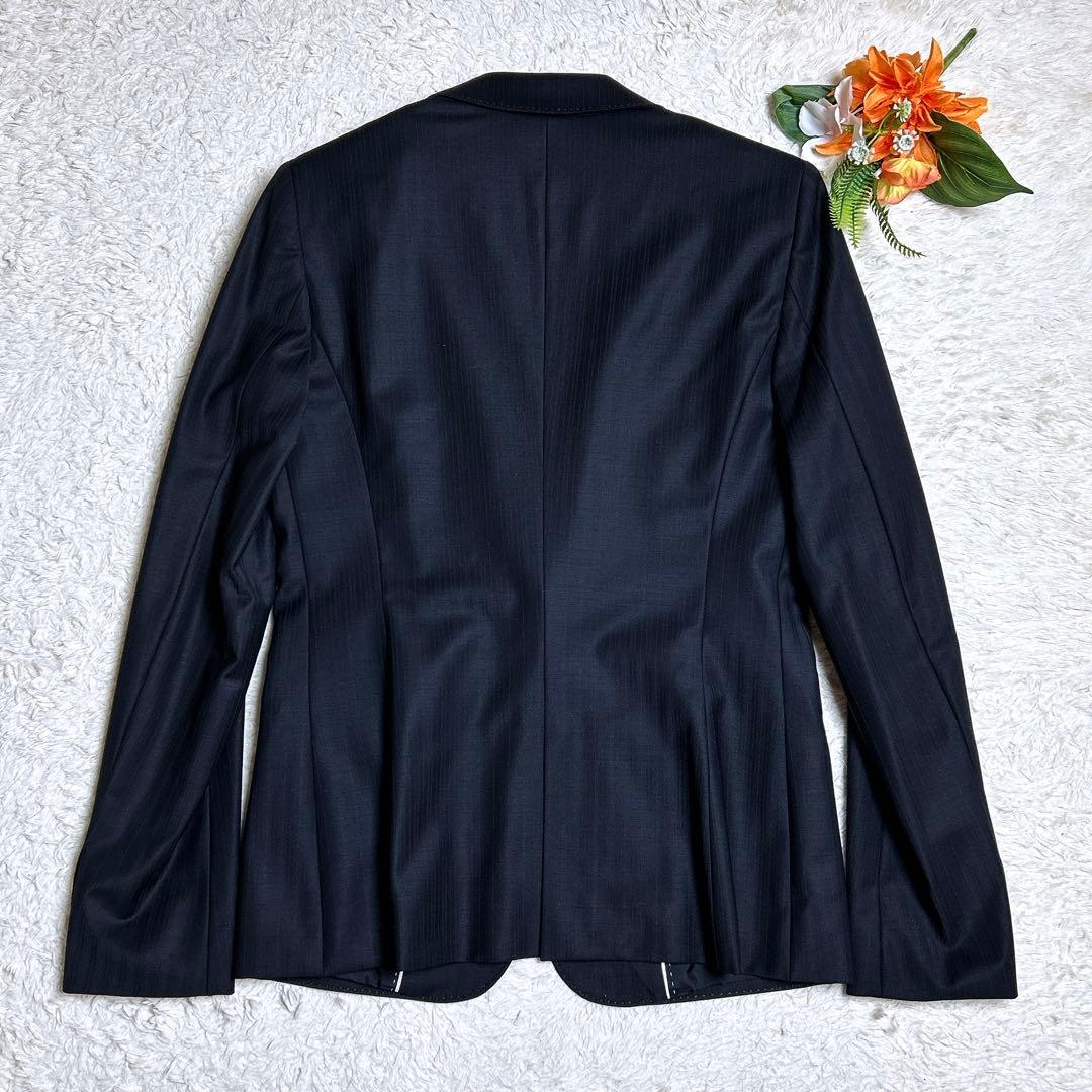 極美品/アイシービー　パンツセットアップ　ストライプ　フォーマル　11号