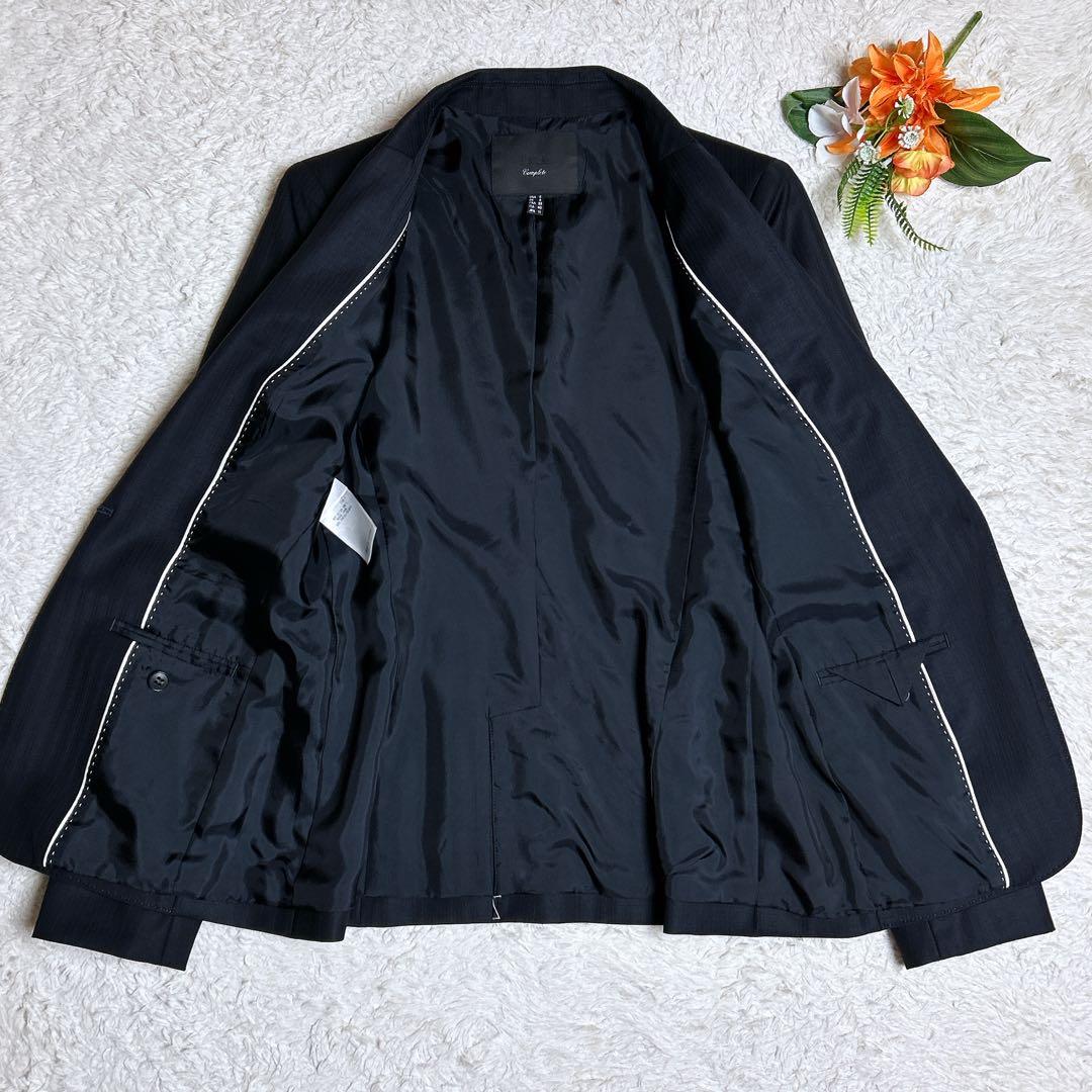 極美品/アイシービー　パンツセットアップ　ストライプ　フォーマル　11号