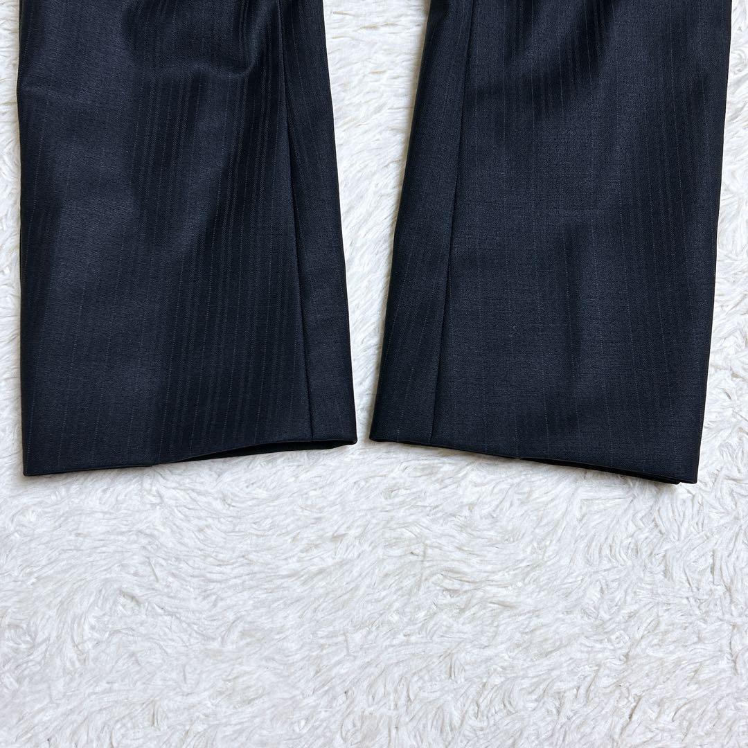 極美品/アイシービー　パンツセットアップ　ストライプ　フォーマル　11号