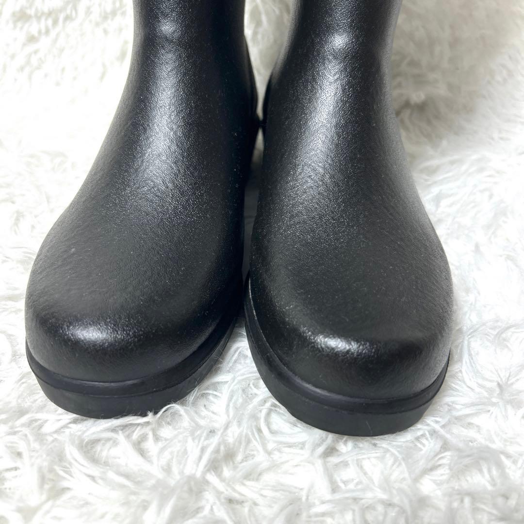 【未使用級】AIGLE ミスジュリエットAラバーブーツ ブラック 36 23cm