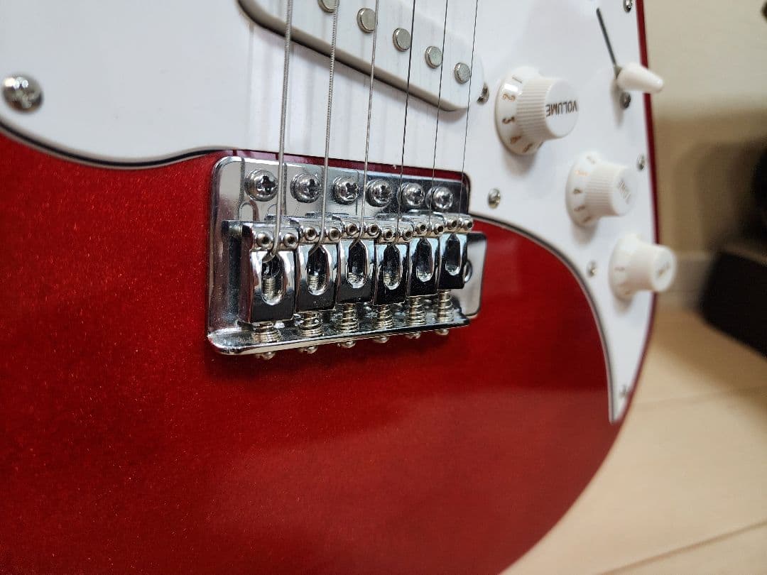 PLAYTECH エレキギター ST250 Rich Red ストラト オマケ付