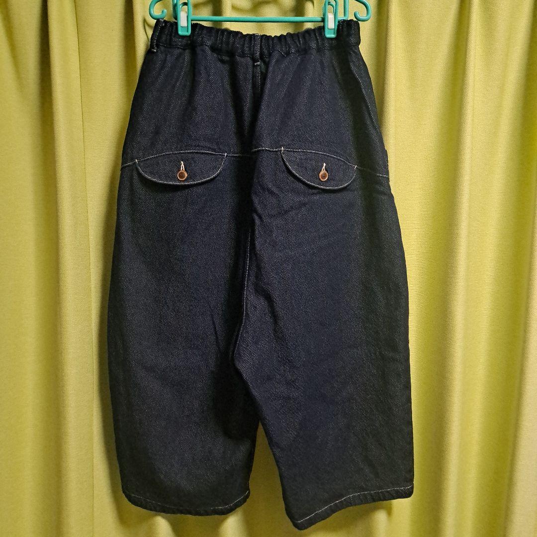 今期 tumugu（ツムグ） スラブヤーンデニム 8分丈パンツ インディゴ