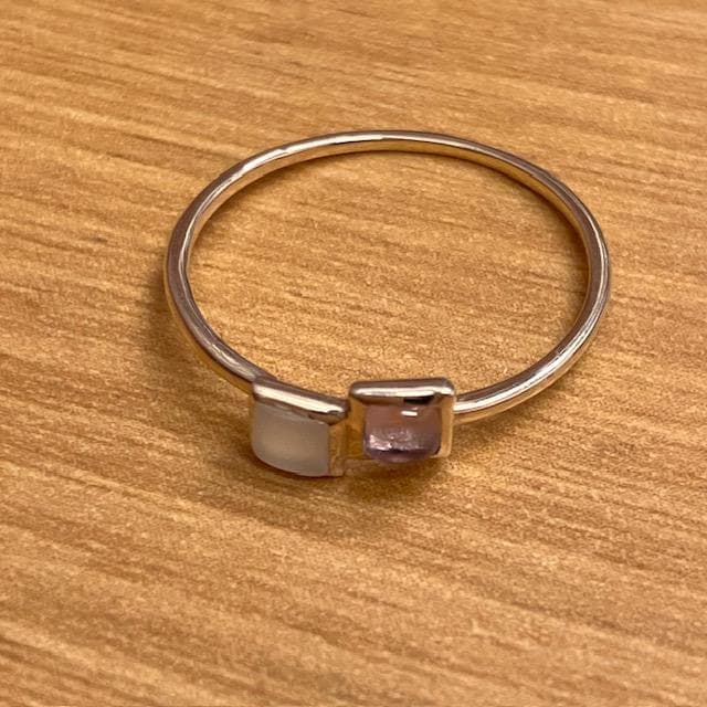 ●cui-cui　K10　アメジスト・ムーンストーン　リング