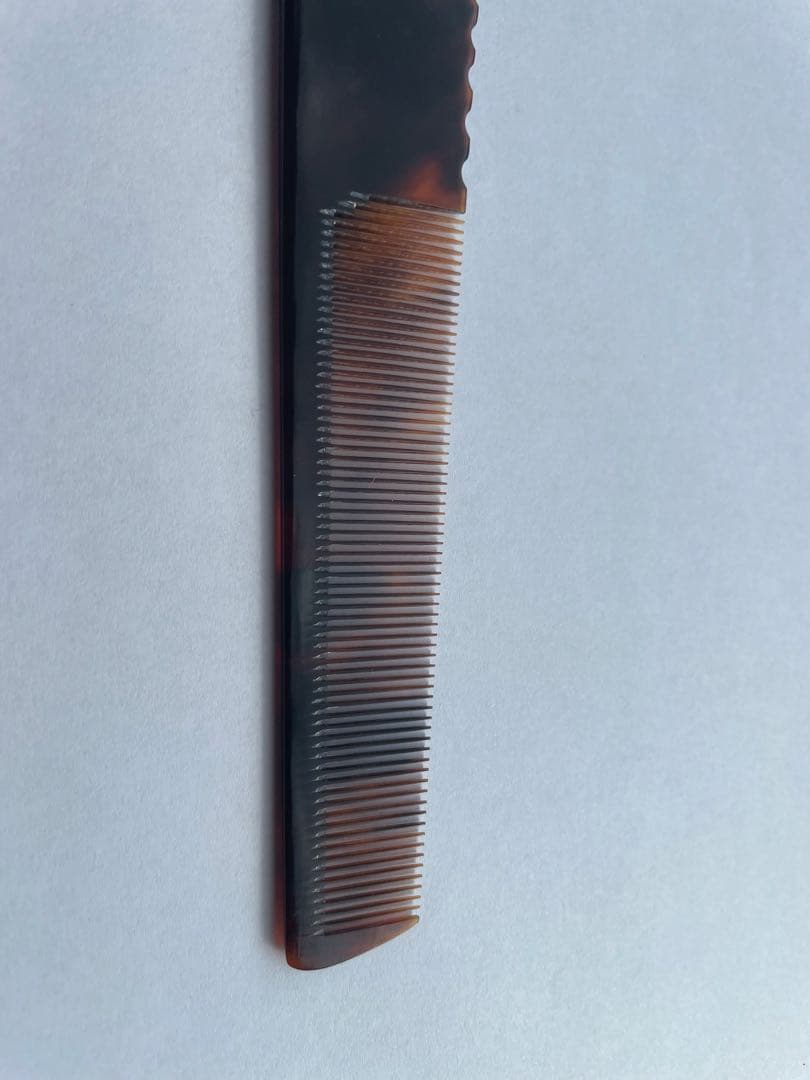 鼈甲櫛　理容　本鼈甲18目仕上げ櫛