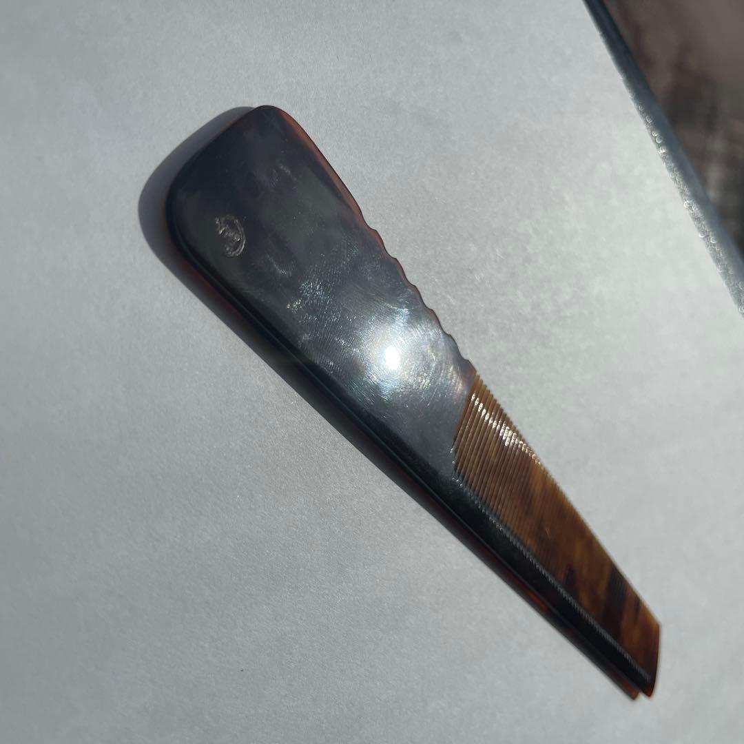 鼈甲櫛　理容　本鼈甲18目仕上げ櫛