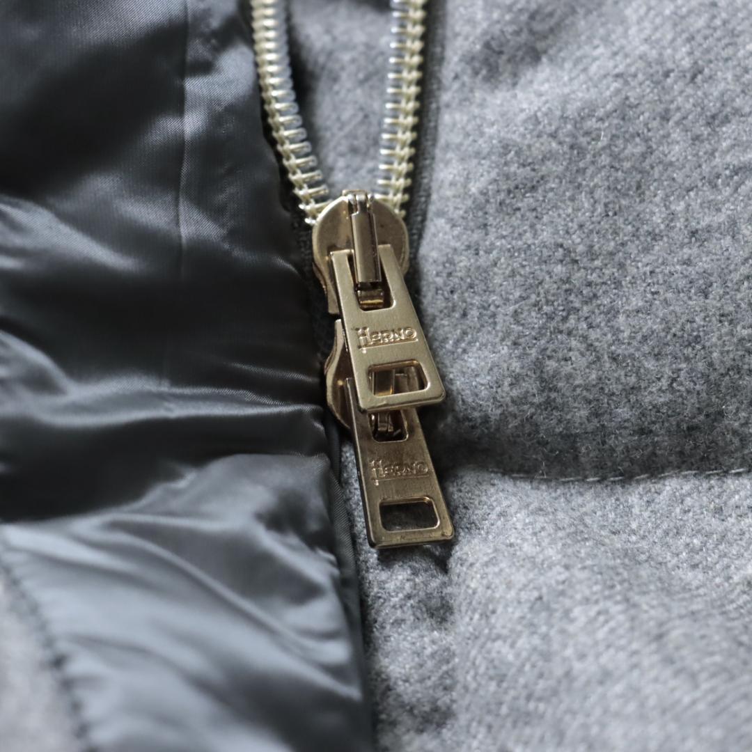 HERNO ヘルノ　ダウンジャケット　コート　ロロピアーナ生地　シルク　48