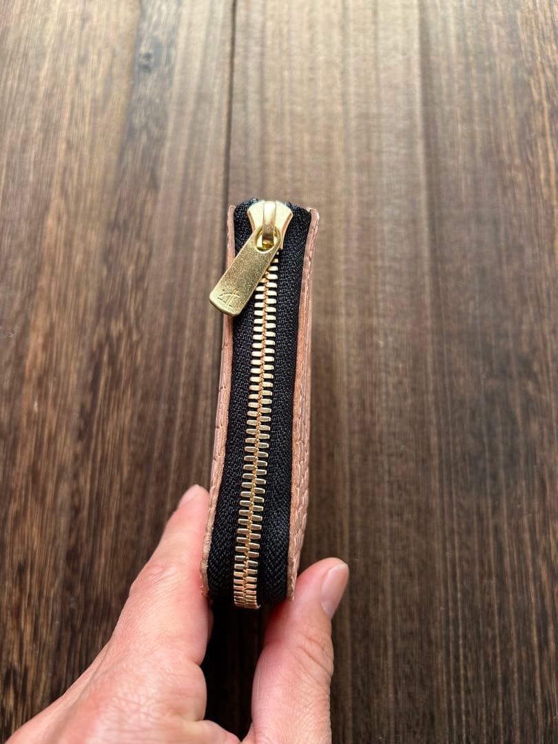 ヌメクロコダイル　ポロサス　コンパクトウォレット　限定品　L字ファスナー