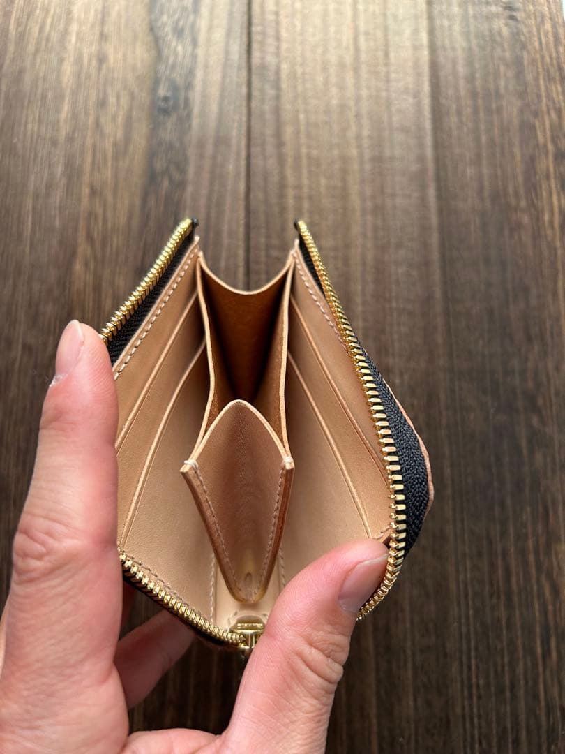 ヌメクロコダイル　ポロサス　コンパクトウォレット　限定品　L字ファスナー